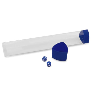 BCW Playmat Tube with Dice Cap- Blue