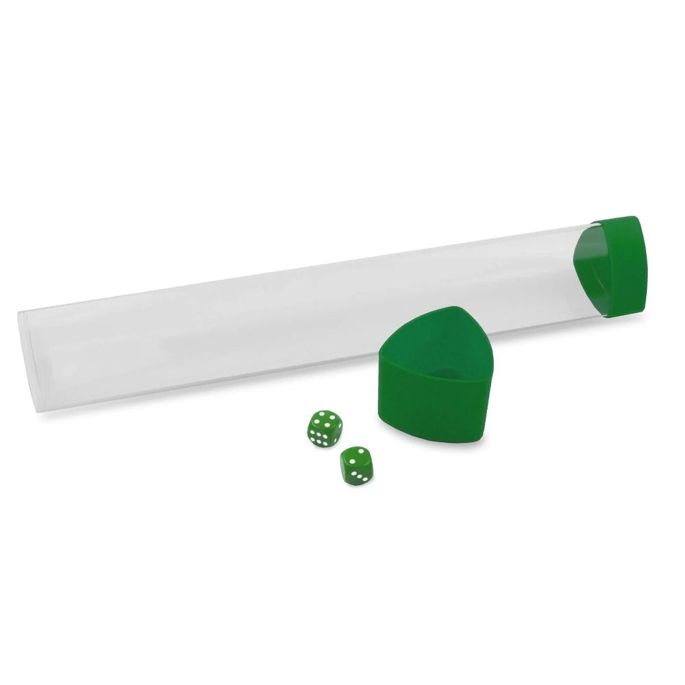 BCW Playmat Tube with Dice Cap- Green