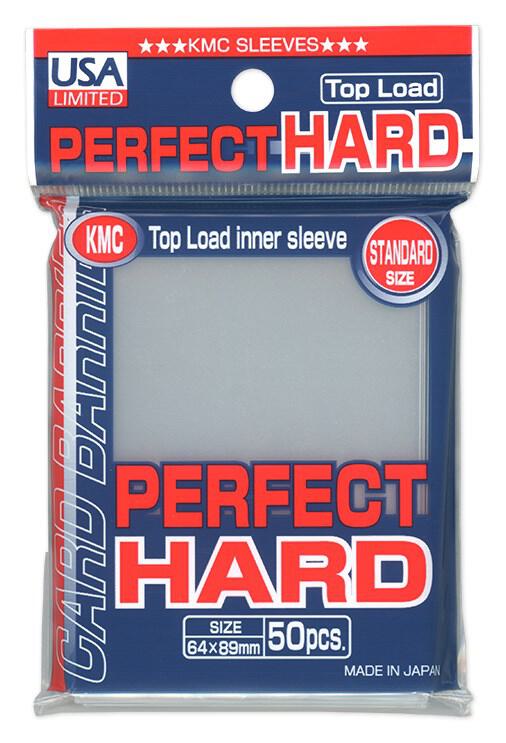 USA Limited KMC Standard Sized - Perfect Hard Sleeves - Clear (50 Packs)