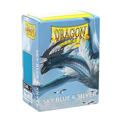 Dragon Shield: Standard 100ct Sleeves - Sky Blue & Silver (Dual Matte)