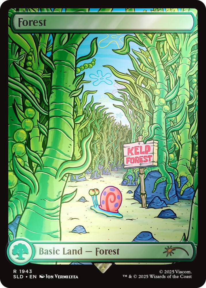 Forest (1943) (Rainbow Foil) [Secret Lair Drop Series]