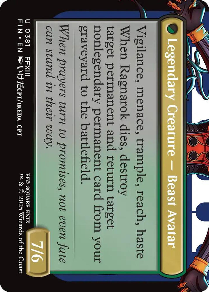 Fang, Fearless l'Cie (Borderless) [FINAL FANTASY]