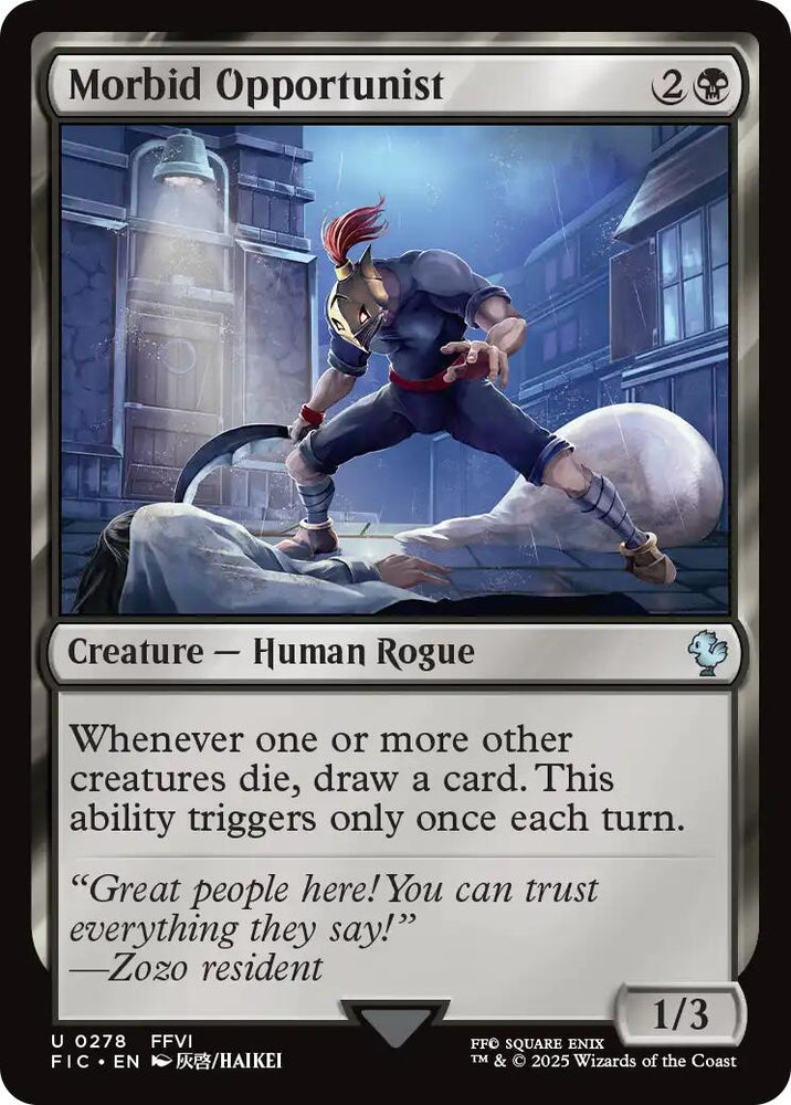 Morbid Opportunist (Surge Foil) [FINAL FANTASY Commander]