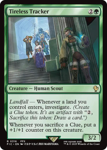 Tireless Tracker (Surge Foil) [FINAL FANTASY Commander]