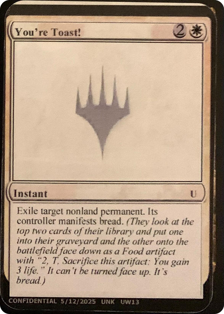 You're Toast! [Unknown Event]