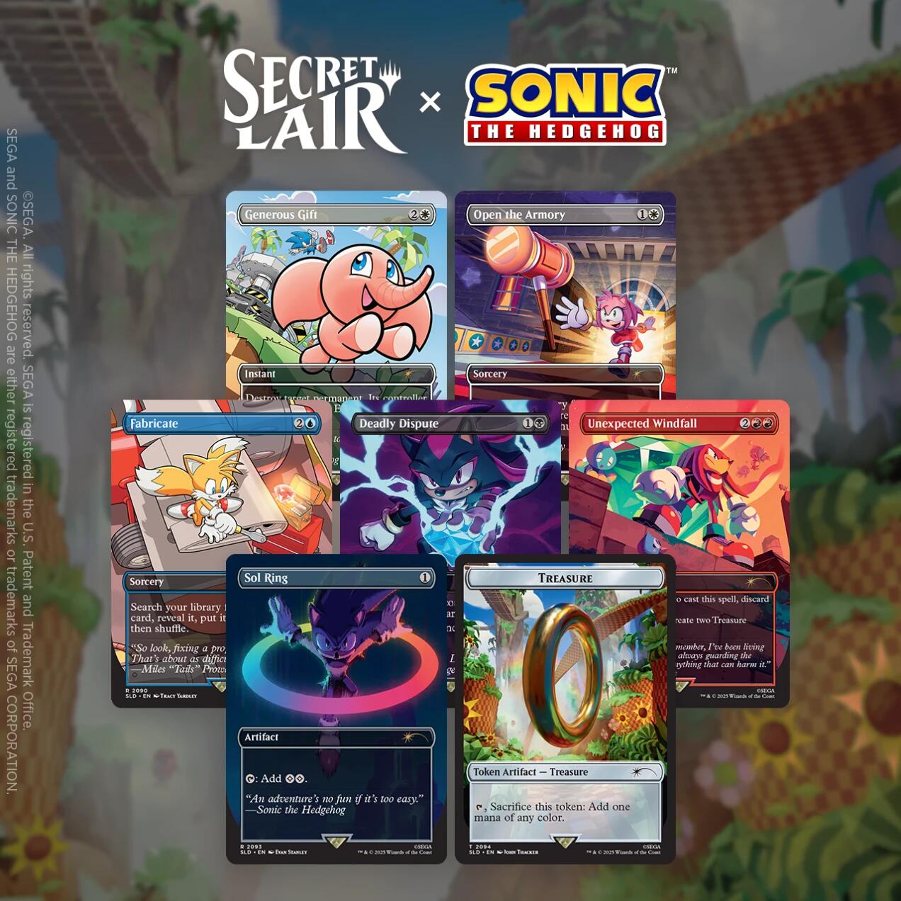 Secret Lair: Drop Series - Secret Lair x Sonic the Hedgehog (Chasing Adventure - Non-Foil)