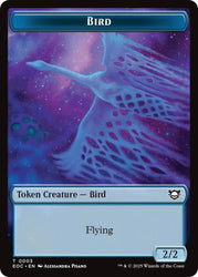 Bird // Golem (0012) Double-Sided Token [Edge of Eternities Commander Tokens]