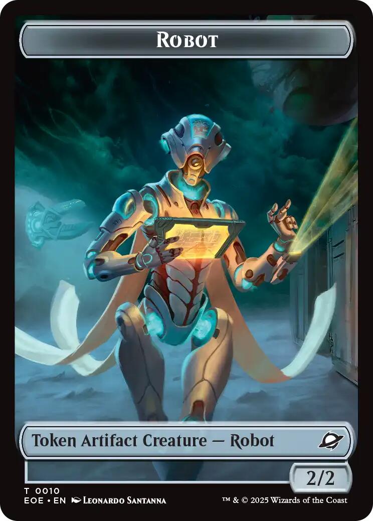 Robot // Lander (0007) Double-Sided Token [Edge of Eternities Tokens]
