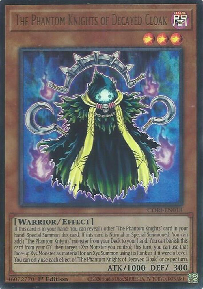The Phantom Knights of Decayed Cloak [CORI-EN018] Ultra Rare