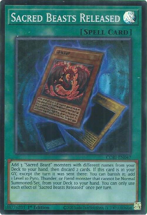 Sacred Beasts Released [CORI-EN047] Super Rare