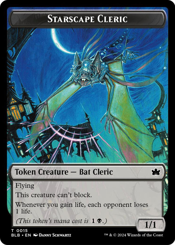Starscape Cleric // Treasure Double-Sided Token [Secrets of Strixhaven Tokens]