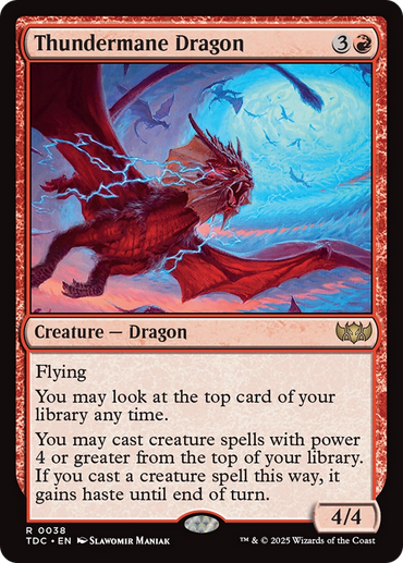 Thundermane Dragon [Tarkir: Dragonstorm Commander]