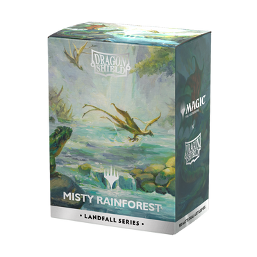Dragon Shield: Standard 100ct Sleeves - Landfall Series - Misty Rainforest (Dual Matte)