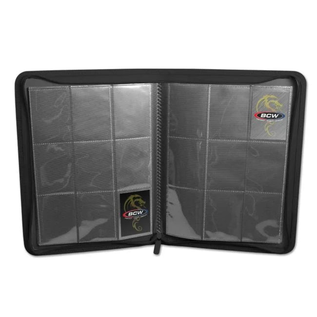 BCW-Z-Folio 9-Pocket Album- Black
