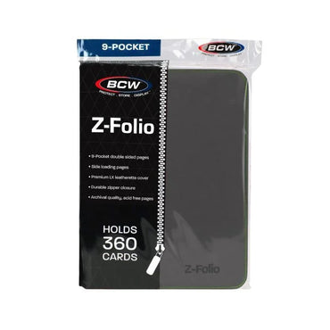 BCW-Z-Folio 9-Pocket Album-Gray