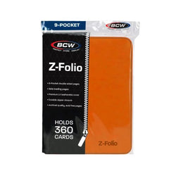 BCW-Z-Folio 9-Pocket Album- Orange