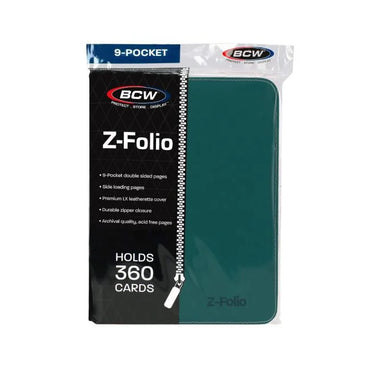 BCW-Z-Folio 9-Pocket Album- Teal