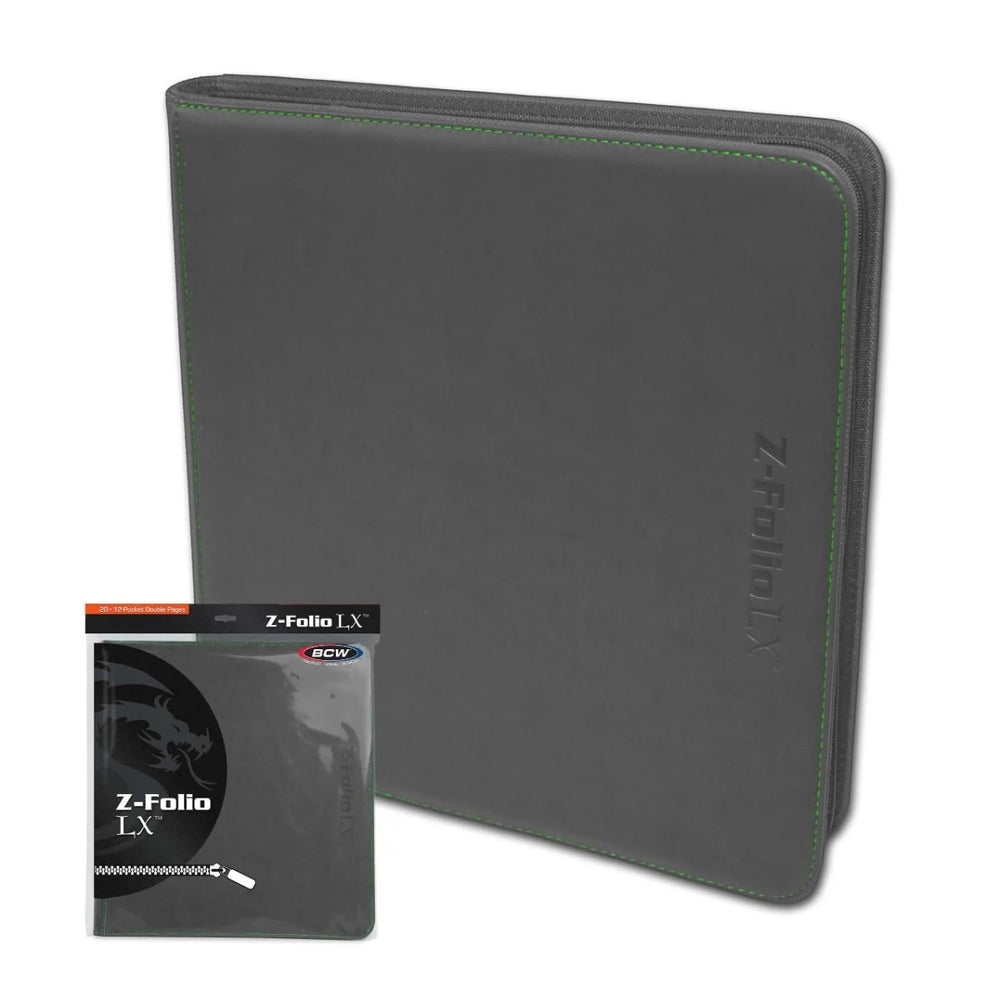 BCW-Z-Folio 12-Pocket LX Album- Gray