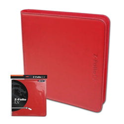 BCW-Z-Folio 12-Pocket LX Album-Red
