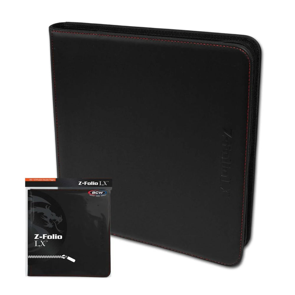 BCW-Z-Folio 12-Pocket LX Album - Black