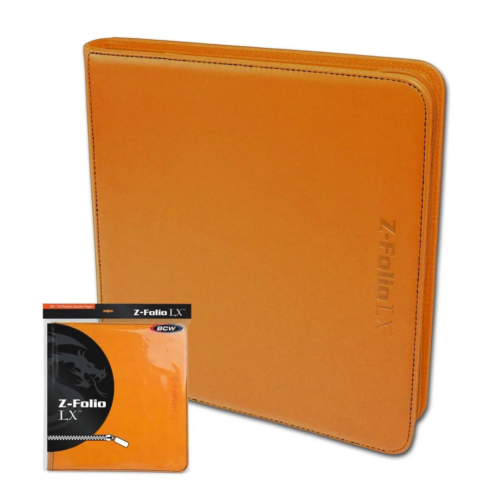 BCW-Z-Folio 12-Pocket LX Album - Orange