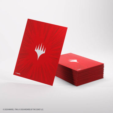 PREMIUM DOUBLE SLEEVING PACK: Comic Burst Red
