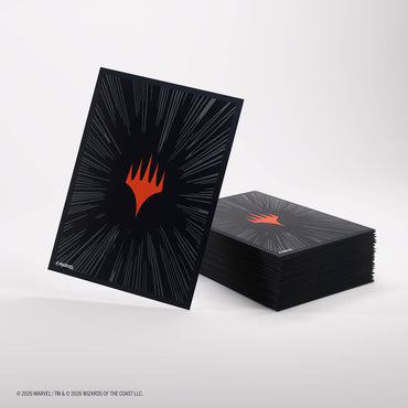 PREMIUM DOUBLE SLEEVING PACK: Comic Burst Black