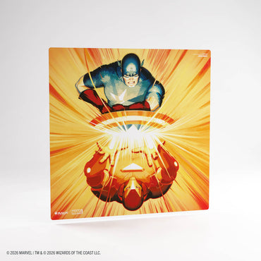 2 player Playmat: Iron Man/ Captain America