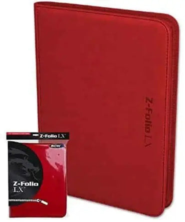 BCW-Z-Folio 9-Pocket Album -red