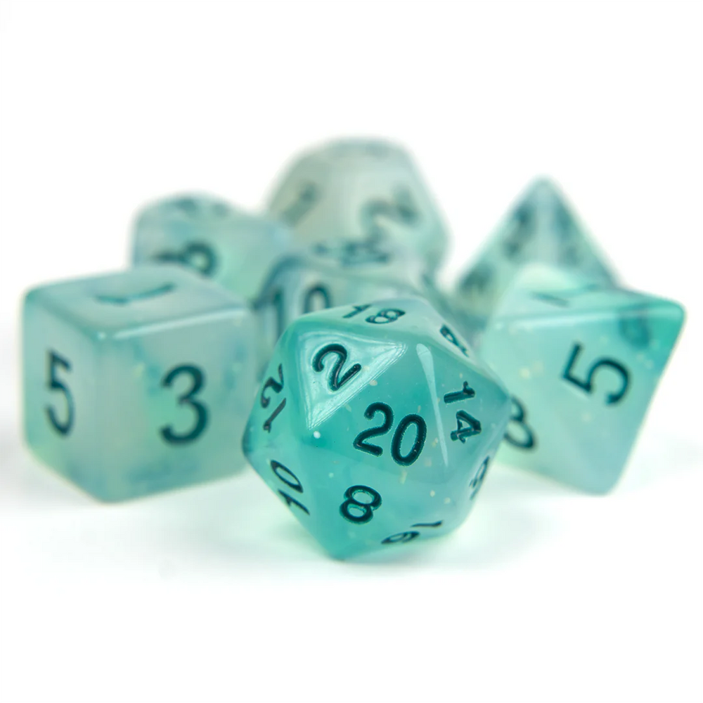 Sirius Dice Frosted Glowworm Dice Set