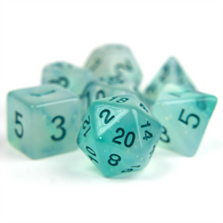 Sirius Dice Frosted Glowworm Dice Set