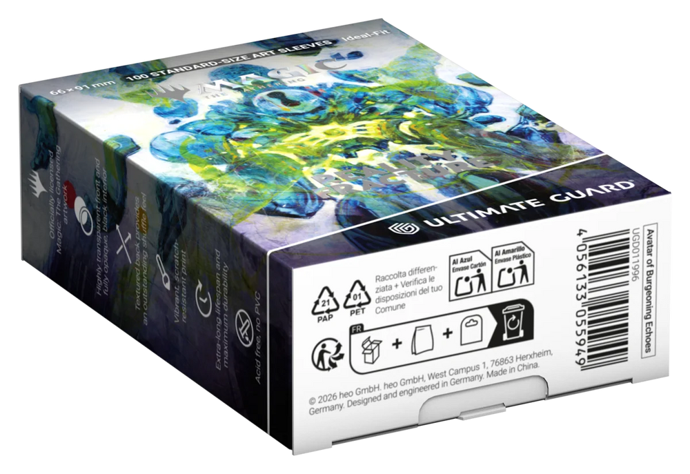 Ultimate Guard Reality Fracture Avatar of Burgeoning Echoes Art Sleeves official package barcode image