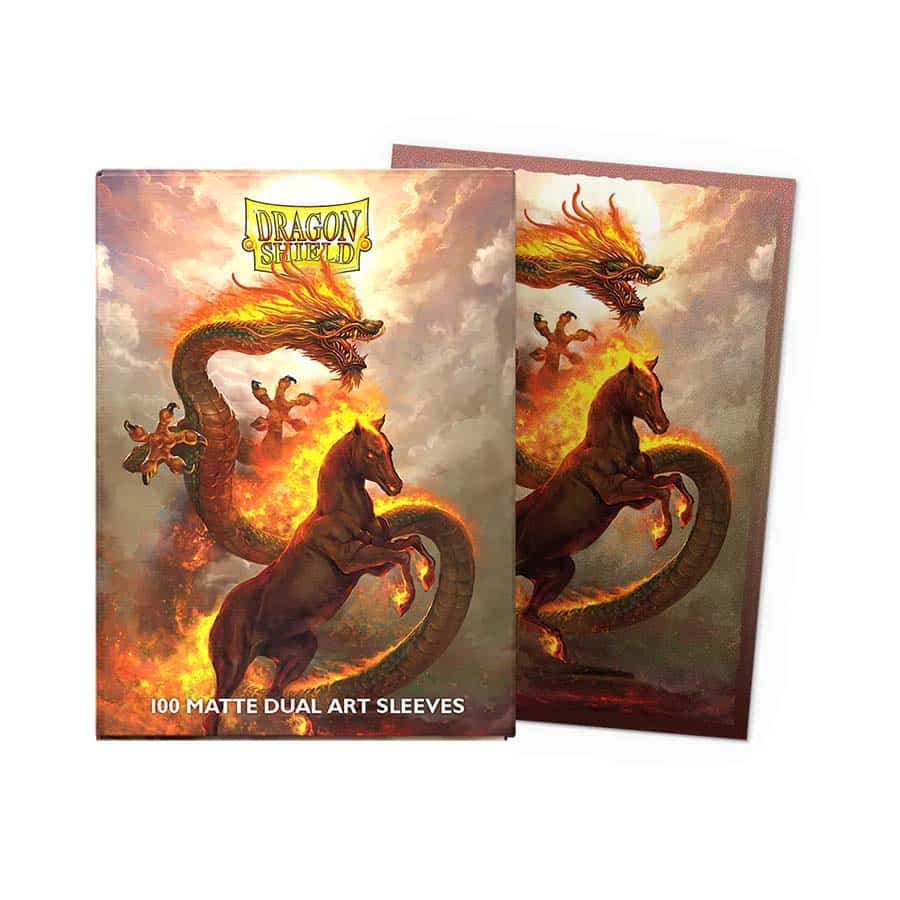 Dragon Shield Fire Horses 100ct