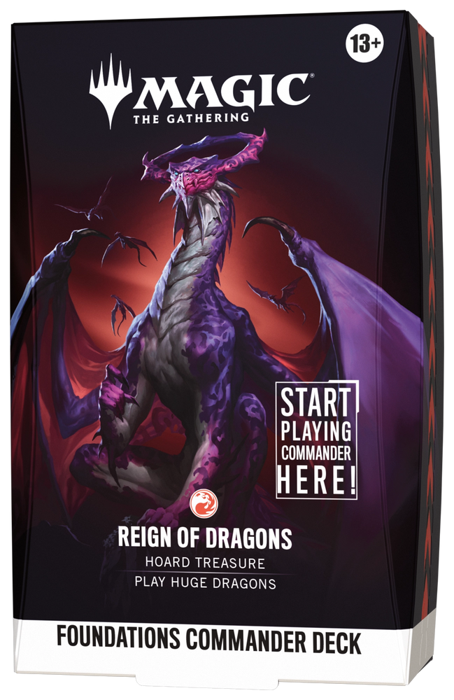 Magic: The Gathering Foundations Commander Deck - Reign of Dragons official product image