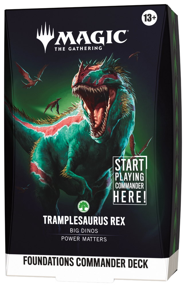 Magic: The Gathering Foundations Commander Deck - Tramplesaurus Rex official product image
