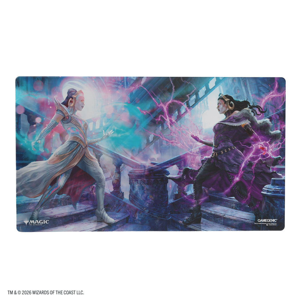 Shiny Playmat - Reality Fracture - Liliana, Devoted Healer / Liliana, Callous Necromancer official product image