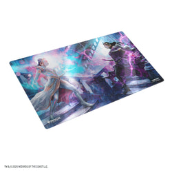 Shiny Playmat - Reality Fracture - Liliana, Devoted Healer / Liliana, Callous Necromancer official detail image