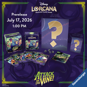 Lorcana Attack of the Vine! Pre-Release Event 07/19  1:00PM