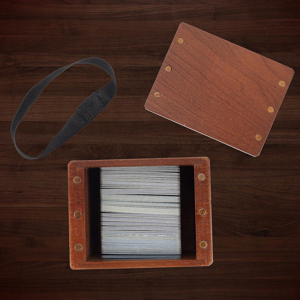 MONSTER WOODEN SINGLE (150 CARDS) DECK BOX: CHERRY