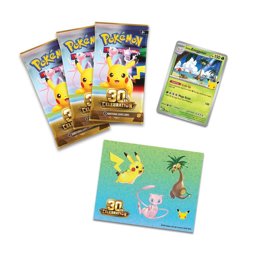 Pokémon TCG 30th Celebration Tech Sticker Collection Alolan Exeggutor official contents image