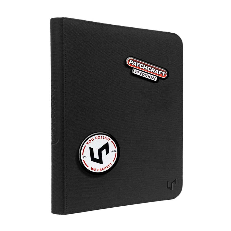 ULTRA PRO: PATCHCRAFT: ZIPPERED 9-POCKET PRO-BINDER: BLACK