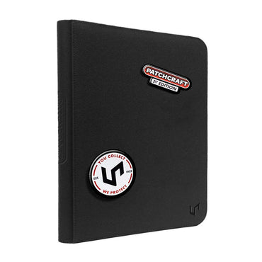 ULTRA PRO: PATCHCRAFT: ZIPPERED 9-POCKET PRO-BINDER: BLACK